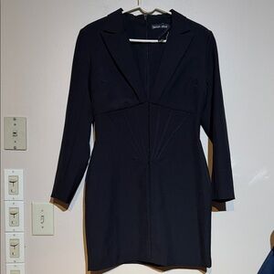 Lavish Alice Black Tailored Blazer Mini Dress